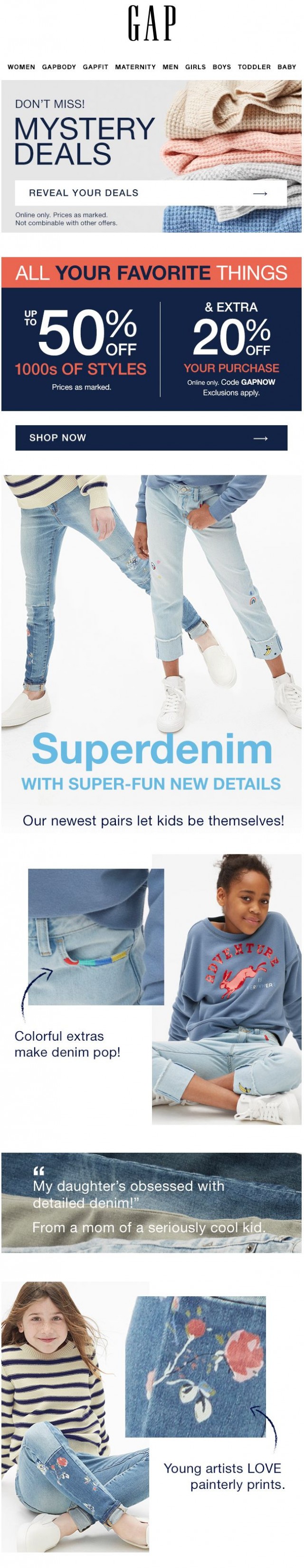 Coupon for: Gap - They may never take them off