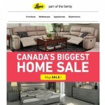 Coupon for: Leon's - Home is Where your couch is - Canada's Biggest Home Sale