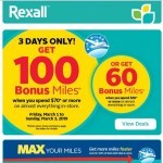 Coupon for: Rexall - 3 Days Only! Get 100 AIR MILES® Bonus Miles