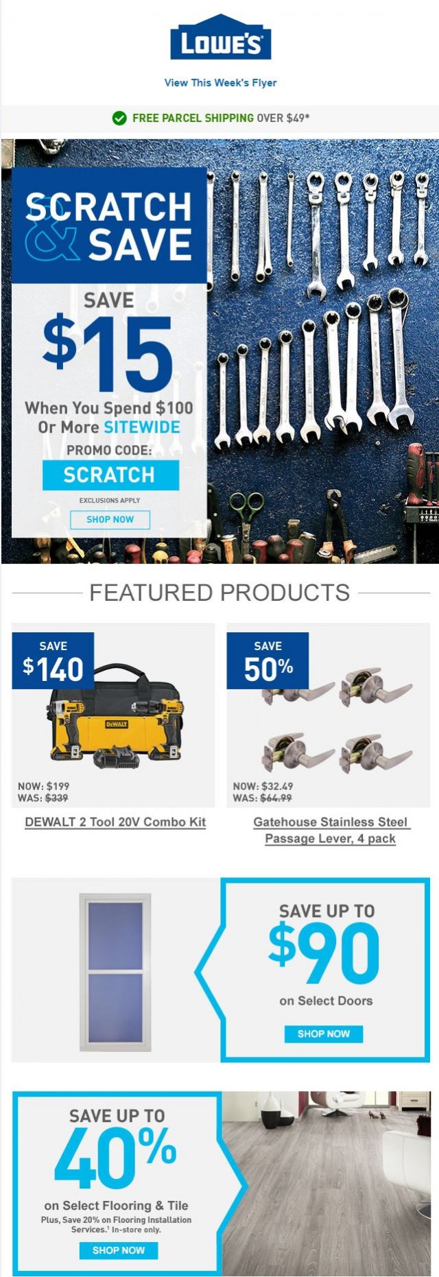 Coupon for: Lowe's - Save sitewide on tools & materials you need