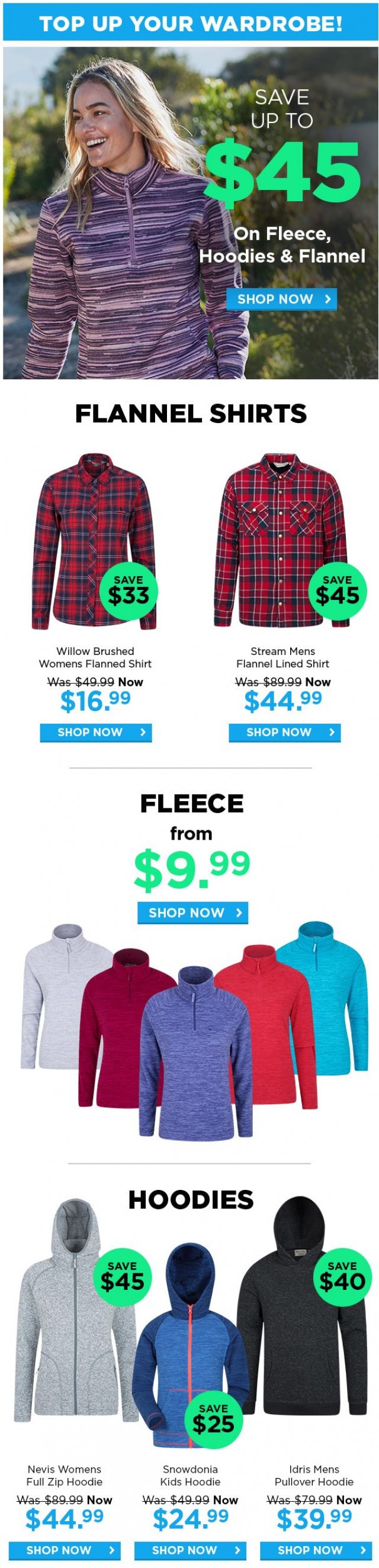 Coupon for: Mountain Warehouse - Top up your wardrobe!