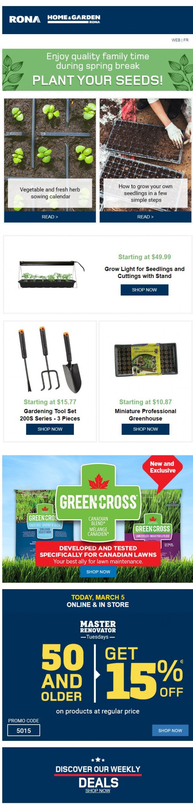 Coupon for: Rona - Ready to start gardening?