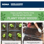 Coupon for: Rona - Ready to start gardening?