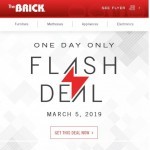Coupon for: The Brick - One day only, Flash Sale!