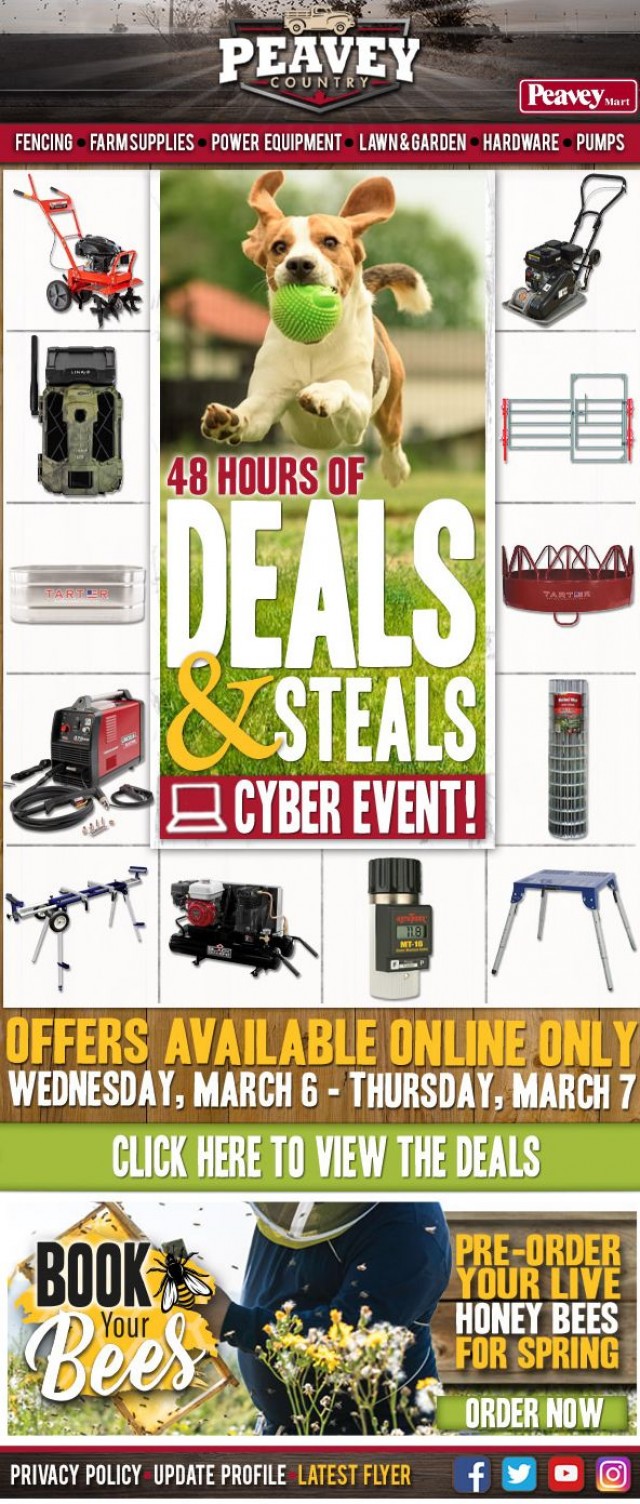 Coupon for: Peavy Mart - Deals & Steals Start Now