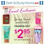 Coupon for: Bath & Body Works Canada  - Tomorrow's gonna be fun...