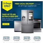 Coupon for: Best Buy - Don't wait, 3 Days Only - Free Local Delivery on major appliances