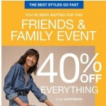 Coupon for: Gap - Hi there! 40% off EVERYTHING just announced