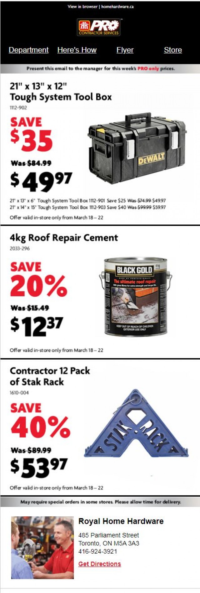 Coupon for: Home Hardware - Being a pro has its benefits.