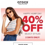 Coupon for: Crocs Canada - Happy hump day