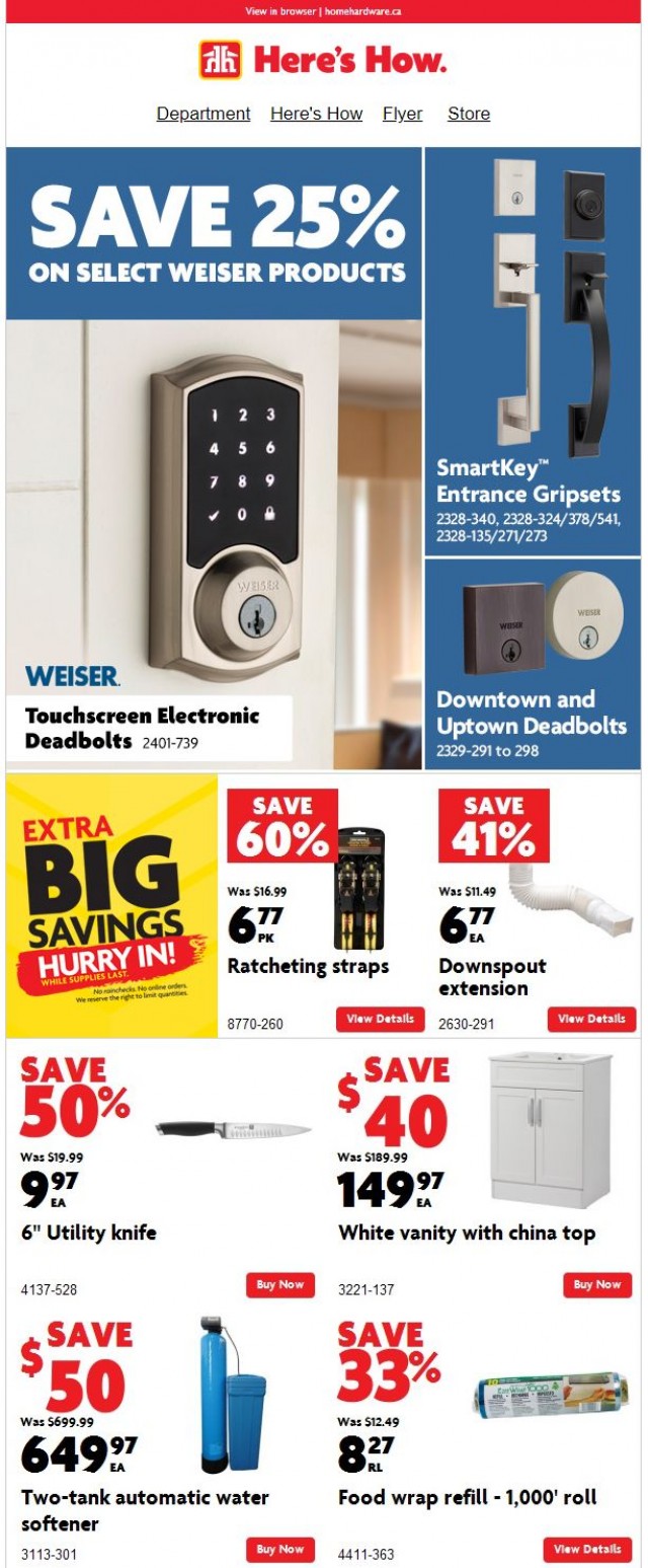 Coupon for: Home Hardware - Your weekly savings are here