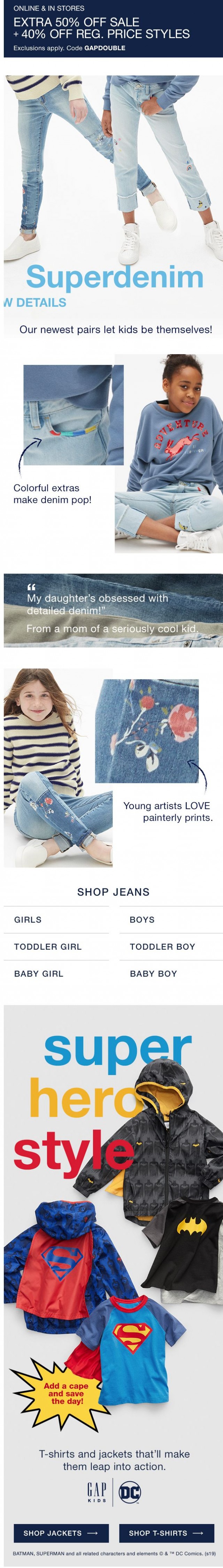 Coupon for: Gap - Comfiest denim. Ever.