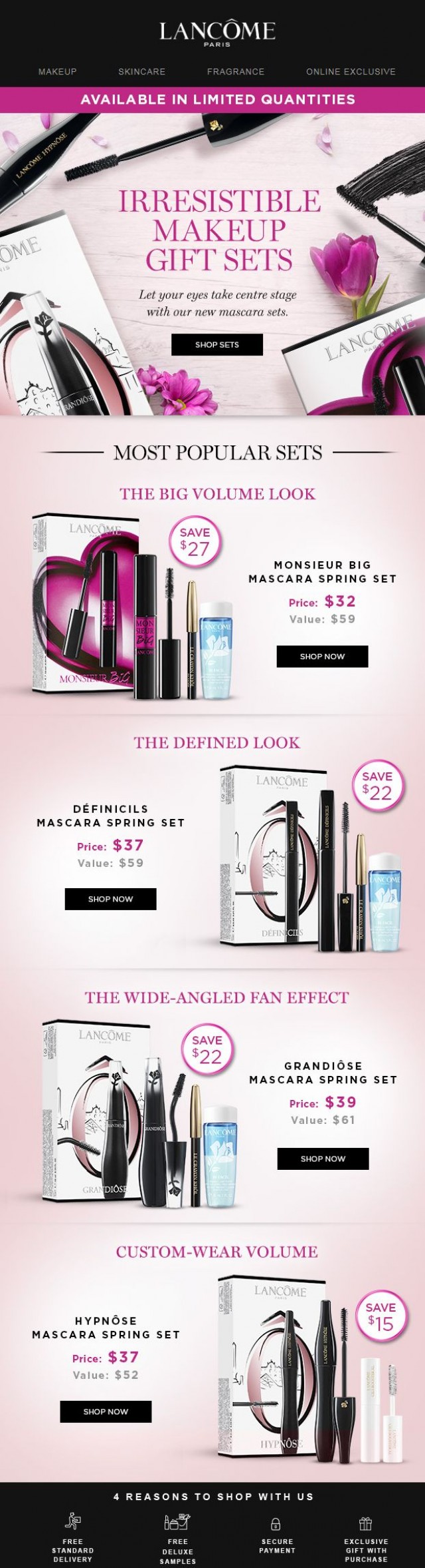 Coupon for: Lancôme Canada - NEW Limited Edition Eye Makeup Sets