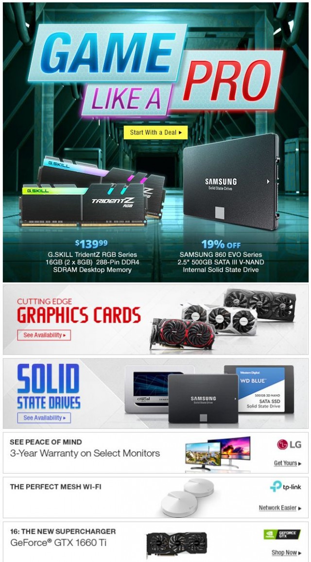 Coupon for: Newegg - Game Like a Pro (And Save Like an MVP!)