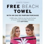 Coupon for: Victoria's Secret - FREE BEACH TOWEL 