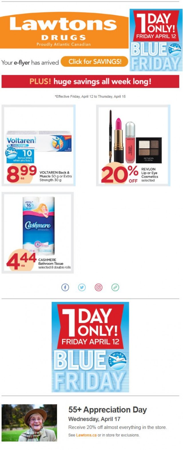 Coupon for: Lawtons Drugs - Open your weekly savings!