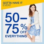 Coupon for: Gap - Everything's 50-75% off—including these Gap logo styles