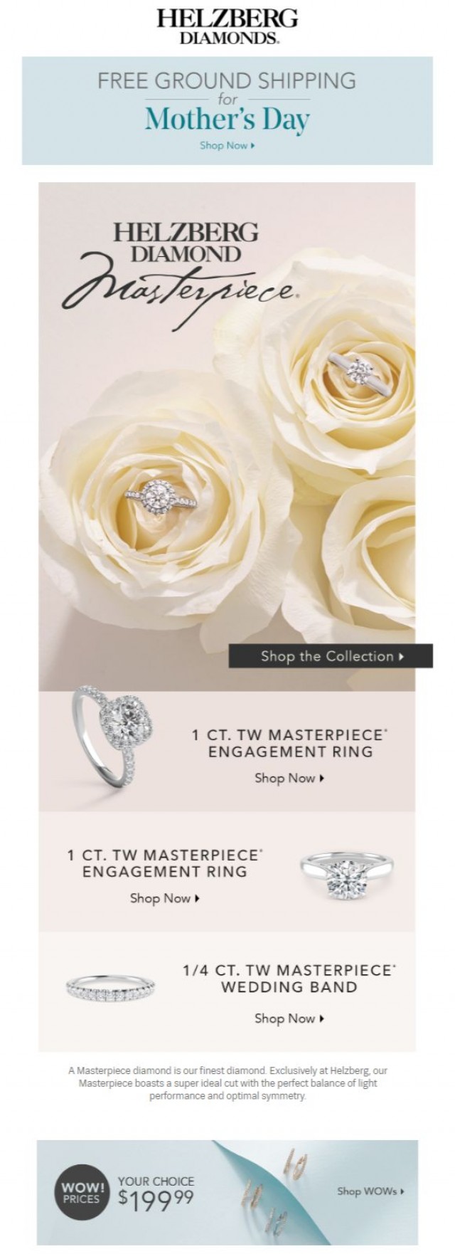 Coupon for: Helzberg Diamonds - Our Finest Diamond: Helzberg Diamond Masterpiece