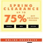 Coupon for: Banana Republic Factory - 3 DAYS ONLY