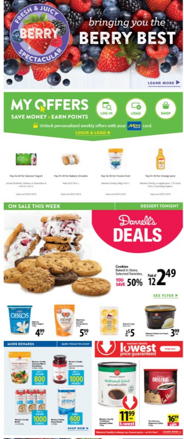 Coupon for: Save-On-Foods - Bringing you the berry best savings! 