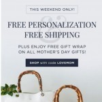 Coupon for: Mark and Graham - Time's Running Out! FREE Monograms for Mom 