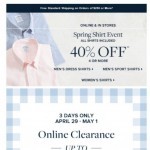 Coupon for: Brooks Brothers - Up to 70% off when you take an extra 25% off