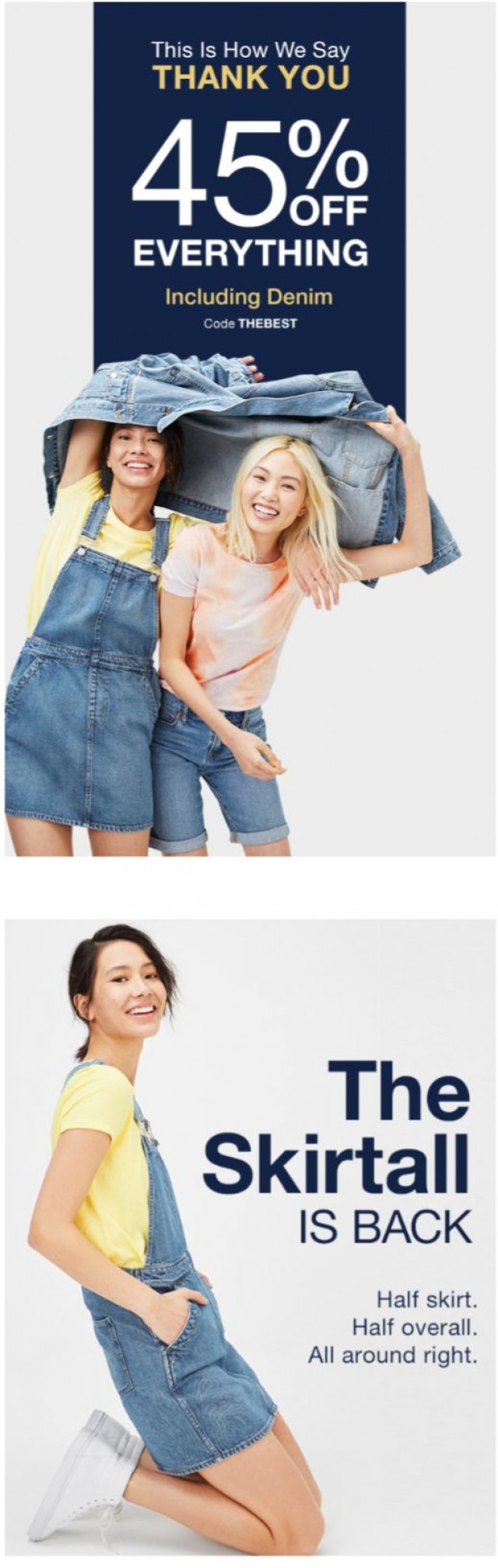 Coupon for: Gap - your 45% off code