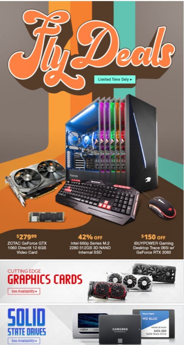 Coupon for: Newegg - Fly Deals on Great Tech 