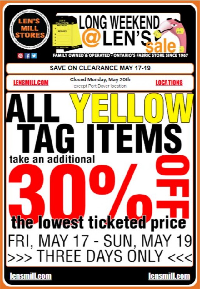 Coupon for: Len's - 3 Days Only: Long Weekend @ Len's!