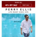 Coupon for: Perry Ellis - Just Landed: Your Memorial Day Packing Guide 