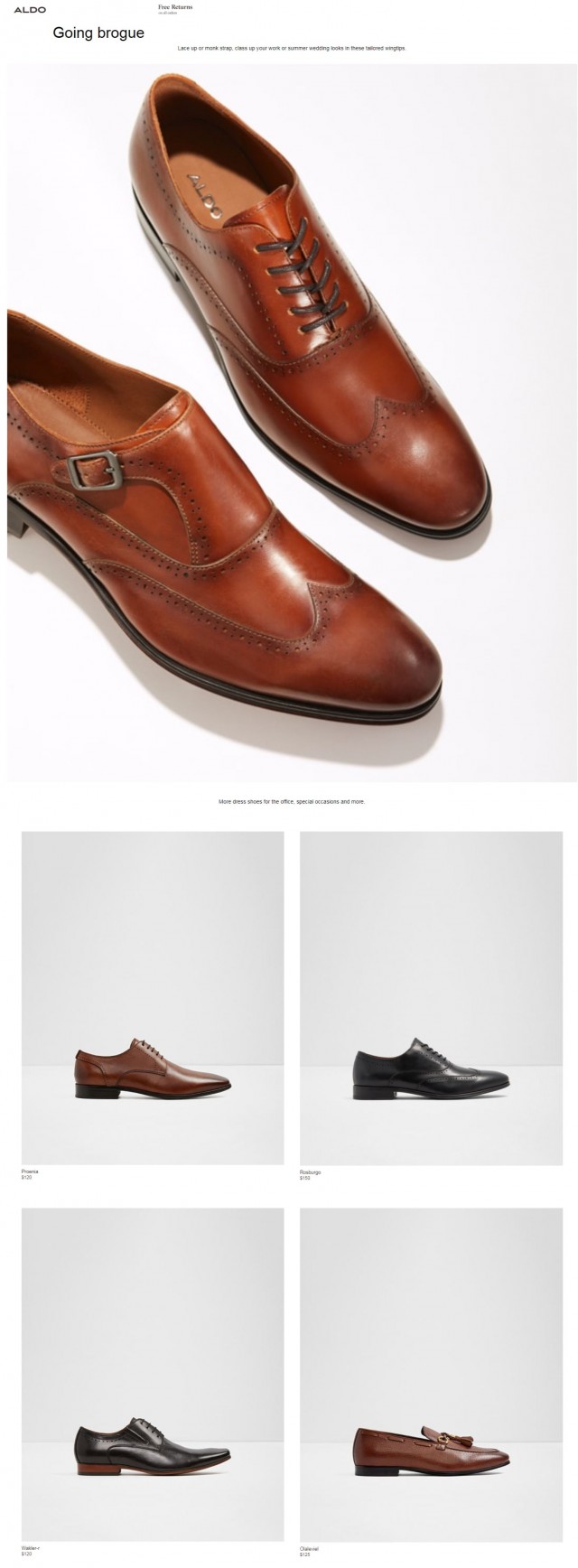 Coupon for: ALDO - These dress shoes will make you look like a million bucks.