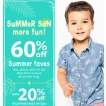 Coupon for: carter's -  60% off Tees, shorts, sets and more!