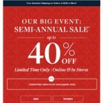 Coupon for: Brooks Brothers - Limited time only: Up to 40% off at Semi-Annual Sale