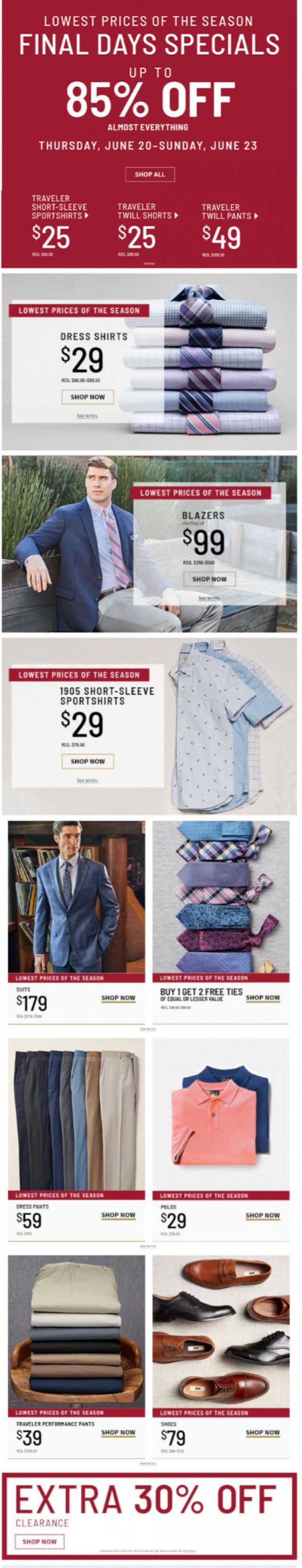 Coupon for: Jos. A. Bank - $29 Dress Shirts & Sportshirts