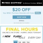 Coupon for: Hudson's Bay - FINAL HOURS ⚡ FLASH SALE ⚡ Up to 70% OFF shoes