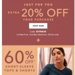 Coupon for: Banana Republic Factory - SUMMER SALE on tops & shorts