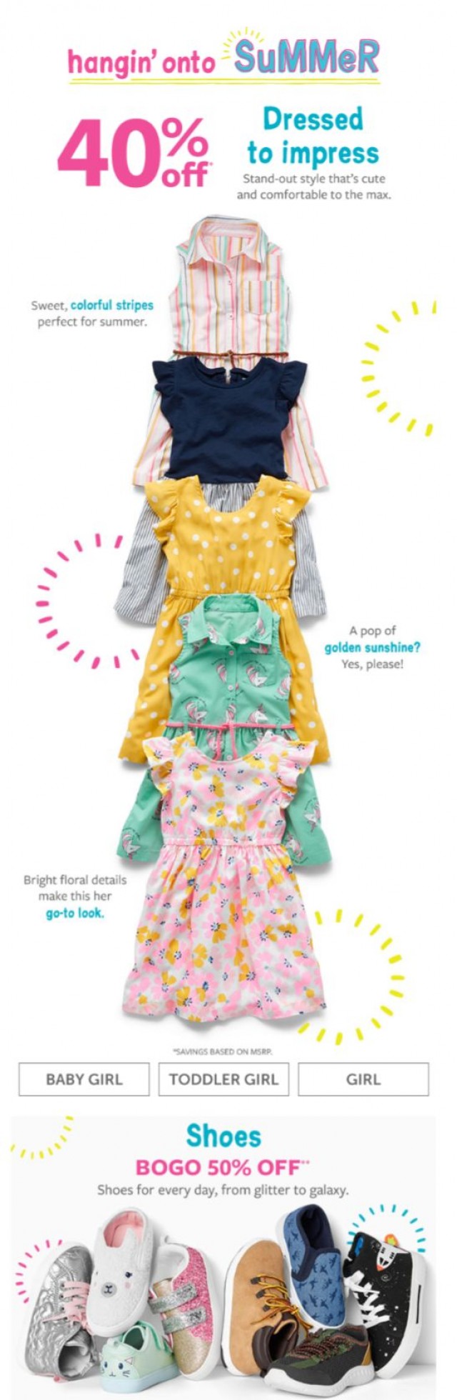 Coupon for: carter's - Dressed to impress!