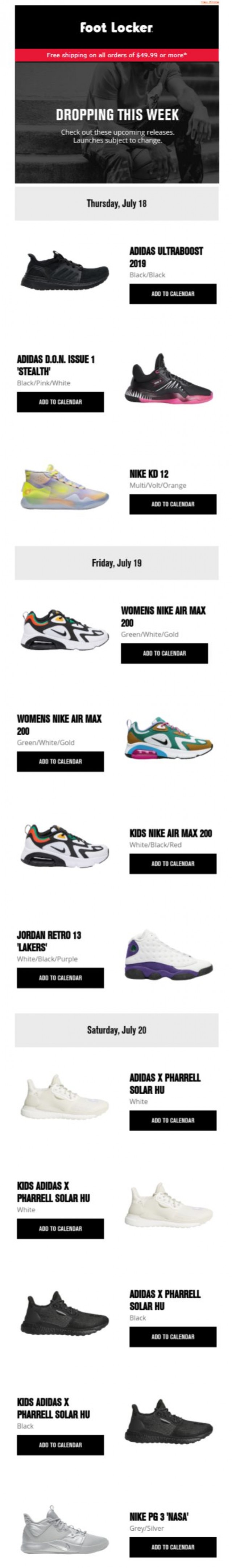 Coupon for: Foot Locker - Don’t miss out on the newest drops