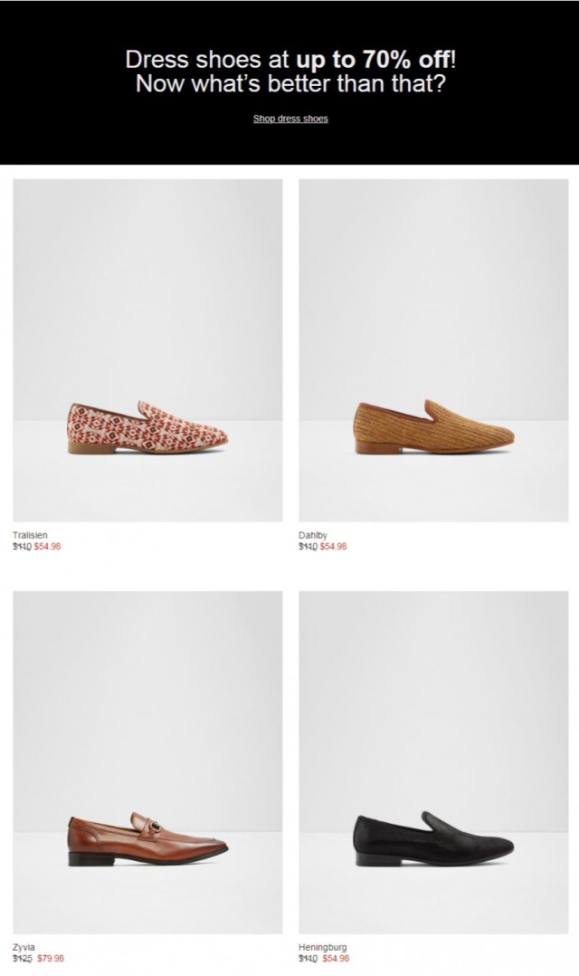 Coupon for: ALDO - Don’t miss your chance to save up to 70% now!