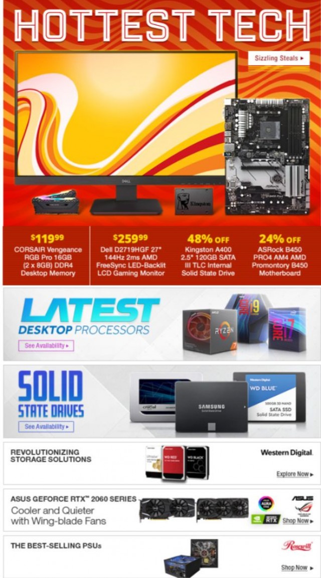 Coupon for: Newegg - Hottest Tech: 48% OFF Kingston A400 2.5