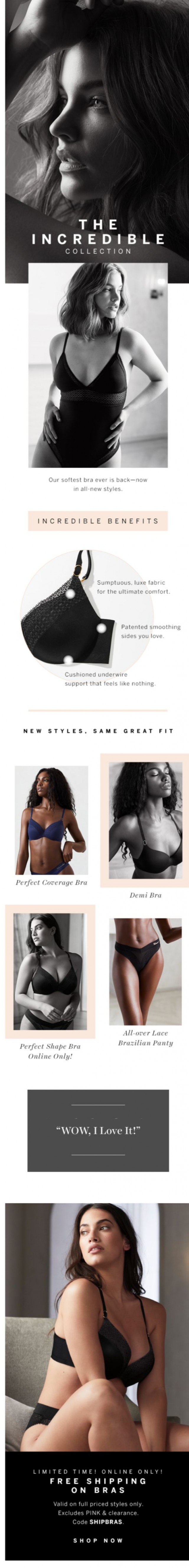 Coupon for: Victoria's Secret - One INCREDIBLE bra, so many things to love