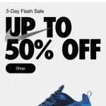 Coupon for: Nike -  Up to 50% off—starts yesterday