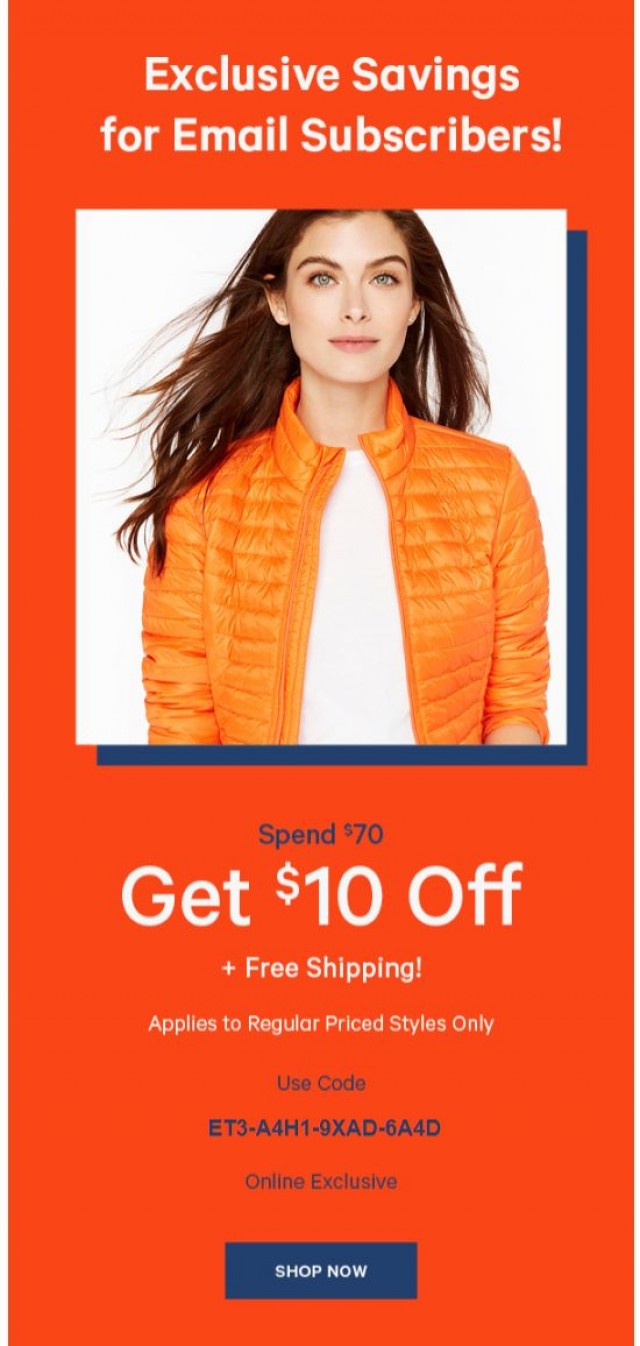 Coupon for: Joe Fresh - Exclusive Savings!