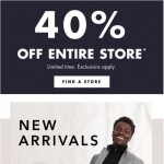 Coupon for: Banana Republic Factory Canada - 40% off entire store + new arrivals