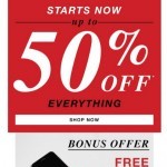 Coupon for: GUESS Factory Men - Up to 50% Off Store Starts NOW. For a limited time only