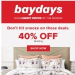 Coupon for: Hudson's Bay - Beat the BRRR: 60% OFF pillows & duvets + 40% OFF bedding & more