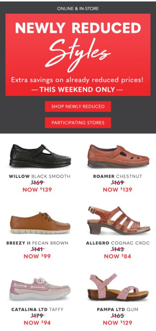 Coupon for: SAS, San Antonio Shoemakers, Inc. - Luxury Styles & Big Savings