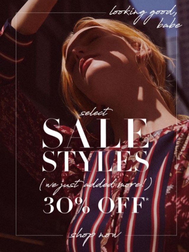 Coupon for: BCBGMAXAZRIA - A Treat For You: EXTRA 30% Off Select Sale
