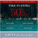 Coupon for: Nautica - Take an extra 50% off sale