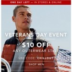 Coupon for: Nautica  - One Day Left: Take $10 off Outerwear